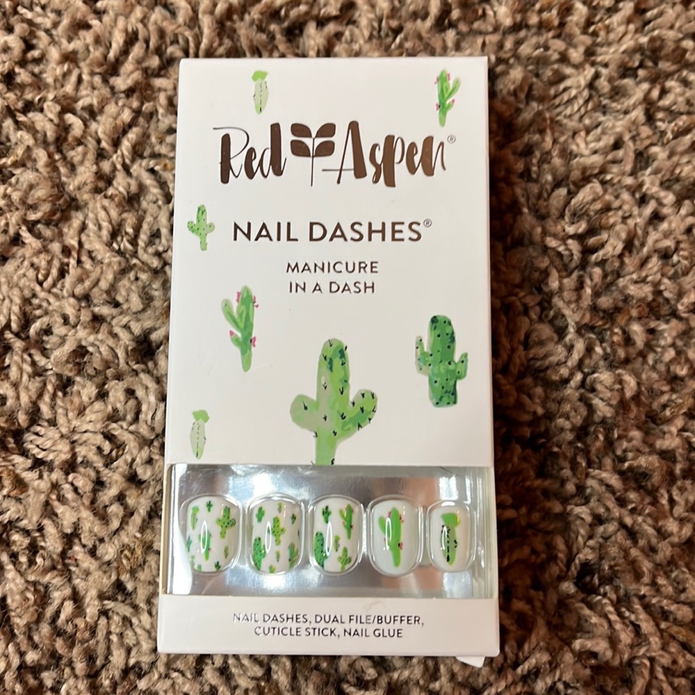 Red Aspen Cactus Nails